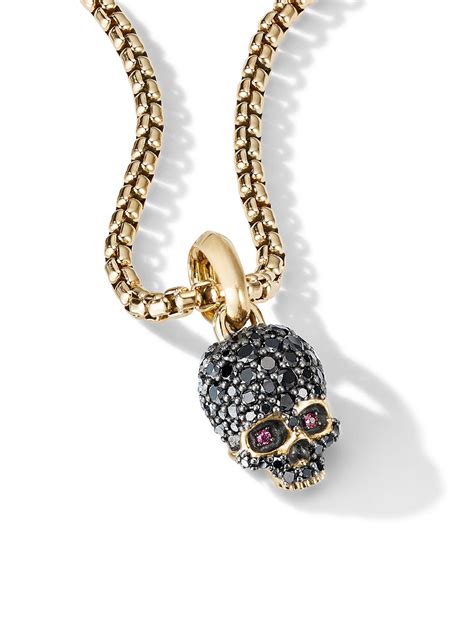 David yurman skull amulet necklace
